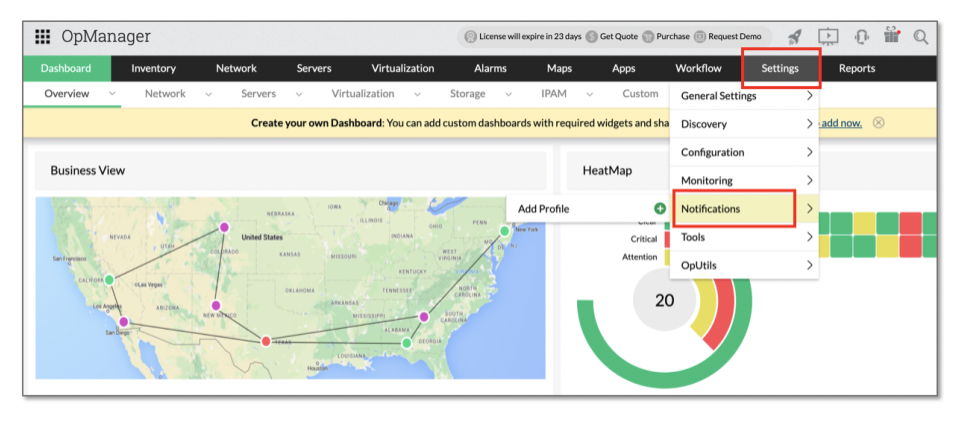 ManageEngine_OpManager_create owndashboard